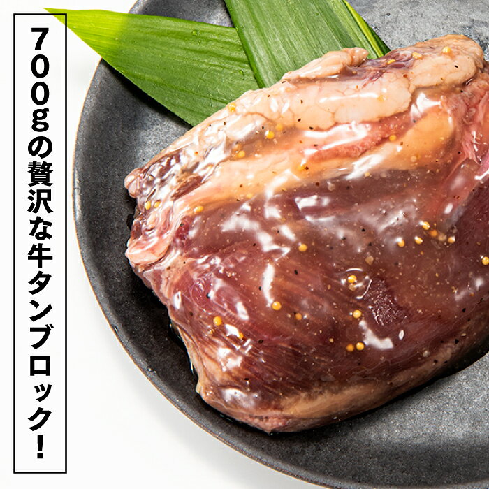 【ふるさと納税】丸ごとブロック！塩レモン牛タン（約700g）.AB323 f403458-shingu-10001844 福岡県新宮町 サンプル画像3