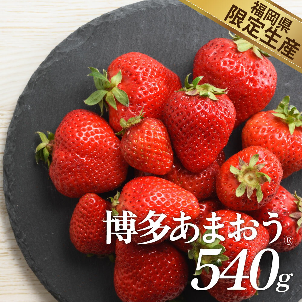 14位! 口コミ数「21件」評価「3.52」人気No.1獲得謝礼品★限定品★あまおう約540g（先行受付．2025年1月以降発送） いちご 苺 高級 フルーツ .A1381