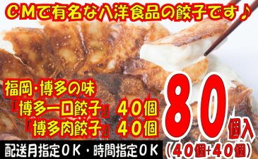 【ふるさと納税】ZG19.福岡・博多の味『博多一口餃子』40個＋『博多肉餃子』40個（計80個）