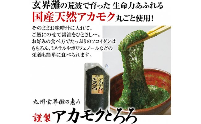 【ふるさと納税】定期便：話題のフコイダン含む！玄界灘の恵みアカモクとろろ（280g×3本×年4回送付）冷凍 国産 天然 あかもく 無添加 無着色 ミネラル ポリフェノール 海藻 ギバサ .DH004