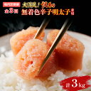 【ふるさと納税】【毎月定期便】大満足!訳あり!無着色辛子明太子 並切 1kg(500g×2p)全3回 送料無料 博多 辛子明太子 名産品 お取り寄せ グルメ 魚...