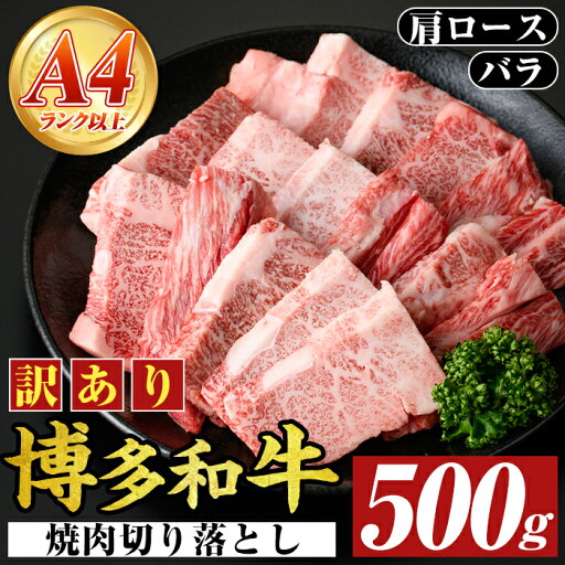 【ふるさと納税】<訳あり>【A4〜A5】博多和牛焼肉切り落とし(肩ロース・バラ)(500g) 国産 九州産 福岡県産 牛肉 和牛 黒毛和牛 ヤキニク やきにく 焼き肉 お肉【MEAT PLUS】 【ふるさと納税】<訳あり>【A4〜A5】博多和牛焼肉切り落とし(肩ロース・バラ)(500g) 国産 九州産 福岡県産 牛肉 和牛 黒毛和牛 ヤキニク やきにく 焼き肉 お肉【MEAT PLUS】