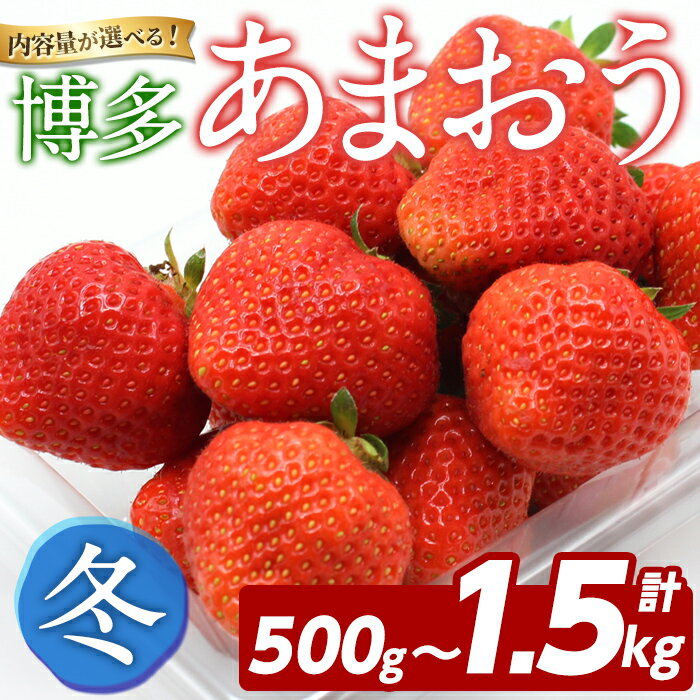 [内容量が選べる!]博多 あまおう[冬] (500g〜1.5kg) いちご イチゴ 苺 ストロベリー 果物 フルーツ おやつ デザート 冷蔵 アマオウ 旬 小分け[農産物直売所ほたるの里]