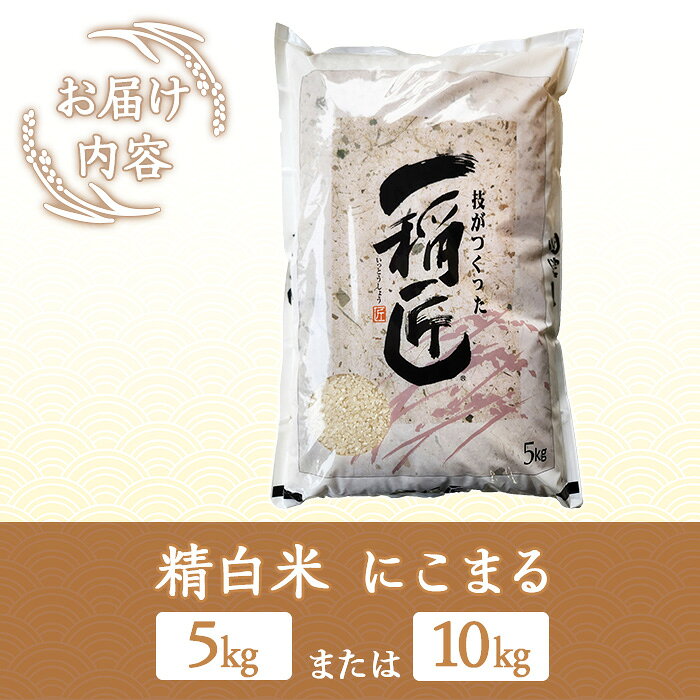 【ふるさと納税】≪令和7年産・容量選べる≫福岡県産 にこまる 白米(計5~10kg) 白米 ...