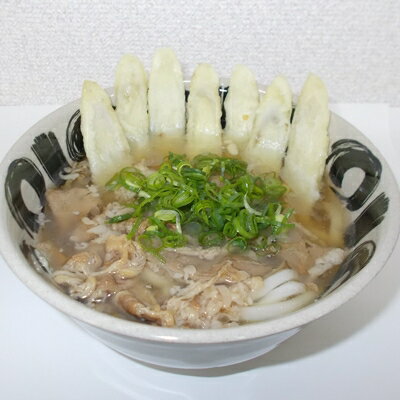 福岡発 あごだし・肉ごぼう天うどん 三人前[配送不可地域:離島]