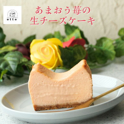 とろけるあまおう苺の生チーズケーキ 420g/1本(福岡県水巻町)【配送不可地域：離島】【1470021】