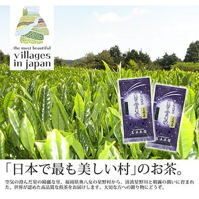 【毎月定期便】奥八女星野村 深蒸し高級煎茶(深蒸し茶)100g×2袋(水巻町)全6回【4011475】