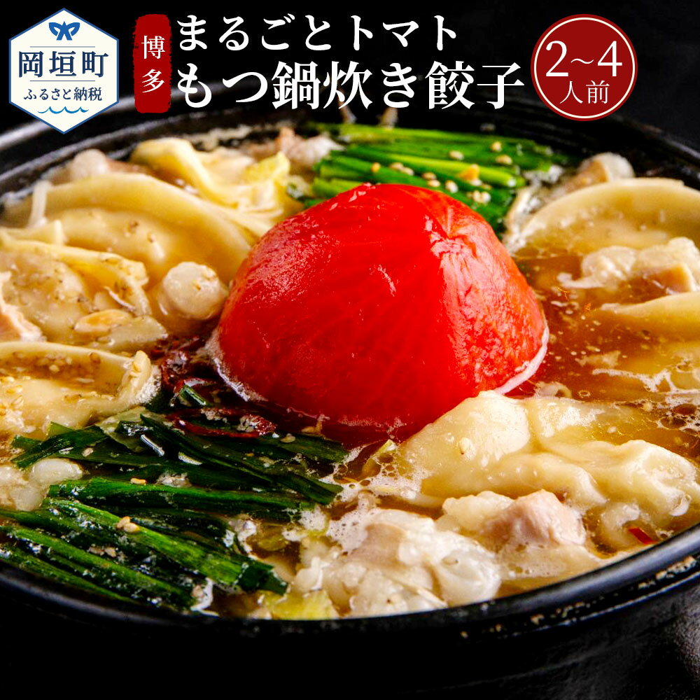 ぶどうの樹 まるごとトマト 九州産 和牛 マル腸 博多 もつ鍋 炊き 餃子 2〜4人前 ホルモン もつ 鍋 セット 水餃子 トマト 冷凍 送料無料
