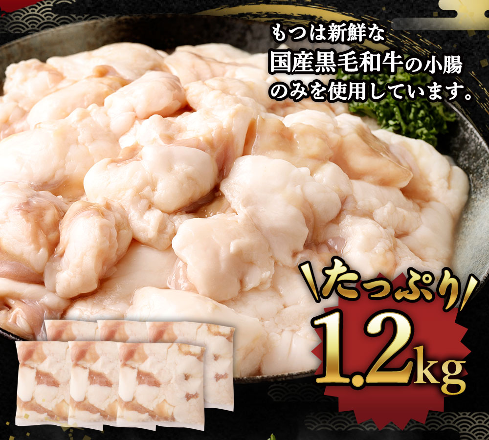 【ふるさと納税】国産 牛もつ鍋 12人前 合計2kg 牛もつ 1.2kg ちゃんぽん麺 800g 濃縮スープ 180g たっぷり 大容量 モツ鍋 もつ鍋 セット もつ モツ ホルモン 鍋 醤油 スープ付 冷凍 九州産 福岡県産 送料無料