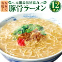 【ふるさと納税】福岡の名店！元祖長浜屋協力 豚骨ラーメン 1