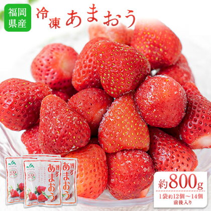 冷凍あまおう 約800g(約200g×4袋) 《5月中旬-6月中旬より出荷予定(土日祝除く)》いちご 福岡県 鞍手郡 小竹町 送料無料