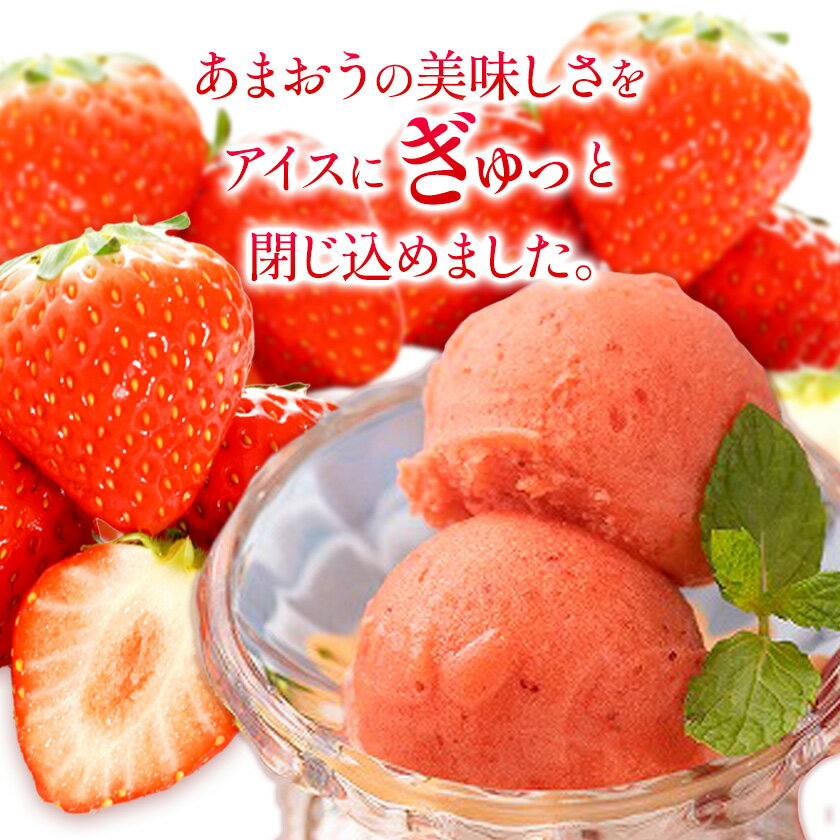 【ふるさと納税】【2026年度出荷】濃厚あまおうジェラート 1000ml 南国フルーツ株式会社《4月上旬-4月末頃出荷予定》福岡県 小竹町 あまおう いちご ジェラート 果物 送料無料