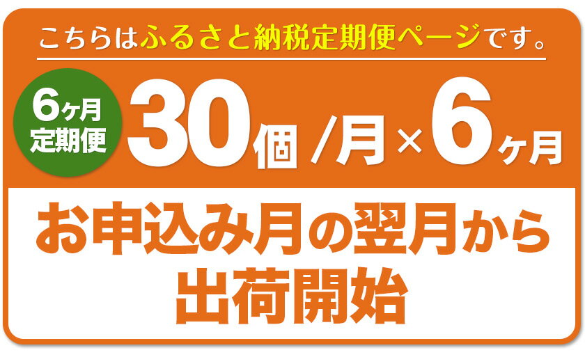 【ふるさと納税】【6ヶ月定期便】畠中育雛場のげんきタマゴん 30個 6回お届けで計180個！《お申込み月の翌月から出荷開始》福岡県 鞍手郡 小竹町 卵 送料無料 有限会社畠中育雛場