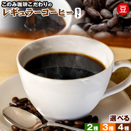 コーヒー 珈琲 珈琲豆 レギュラーコーヒー 豆タイプ セット 選べる 2種 3種 4種 このみ珈琲《30日以内に発送予定(土日祝除く)》ギフト 福岡県 鞍手町 送料無料