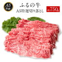 ふるの牛（黒毛和牛）A5特選 切り落とし 750g 送料無料 A5 ミシュラン掲載《30日以内に順次出荷(土日祝除く)》