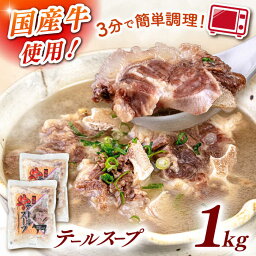 【ふるさと納税】国産牛テールスープ500g×2袋 桂川町/マルマツ産業株式会社[ADAE003]