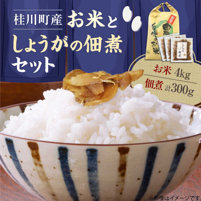 桂川町産米4kgとしょうがの佃煮セット 桂川町/けいせんとれたて村加工部[ADAI001]