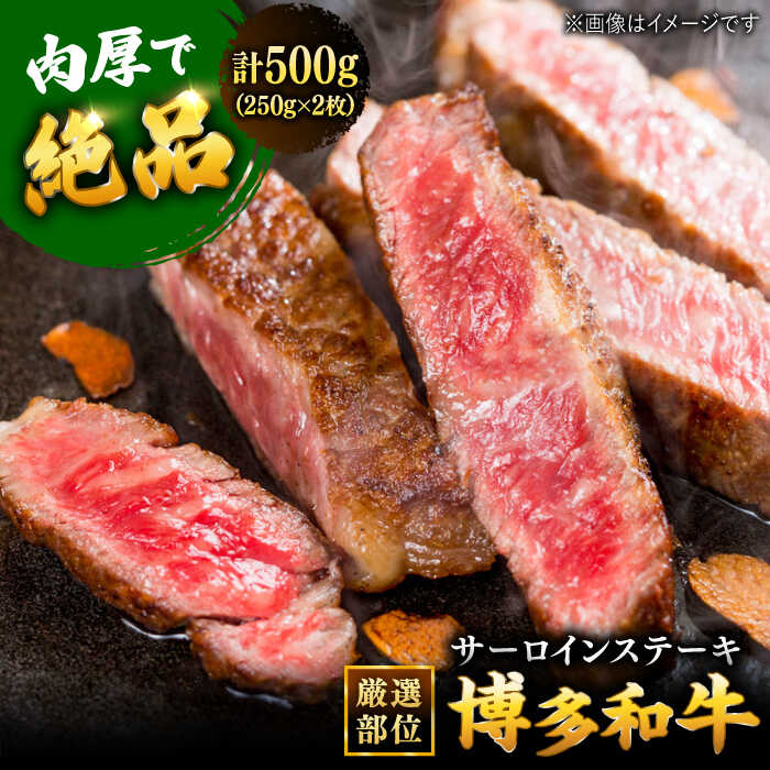 53位! 口コミ数「0件」評価「0」博多和牛サーロインステーキセット　500g[250g×2枚] ▼国産 国産牛 博多 黒毛和牛 牛肉 ステーキ 焼き肉 焼肉 牛丼 高品質 お･･･ 