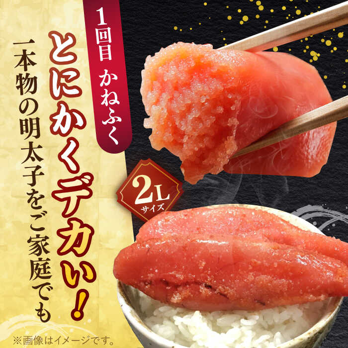 【ふるさと納税】【全2回定期便】辛子明太子 贅沢食べ比べ セット ▼かねふく 福さ屋 めんたいこ 明太子 定期便 桂川町/桂川町ふるさと納税[ADBV001]