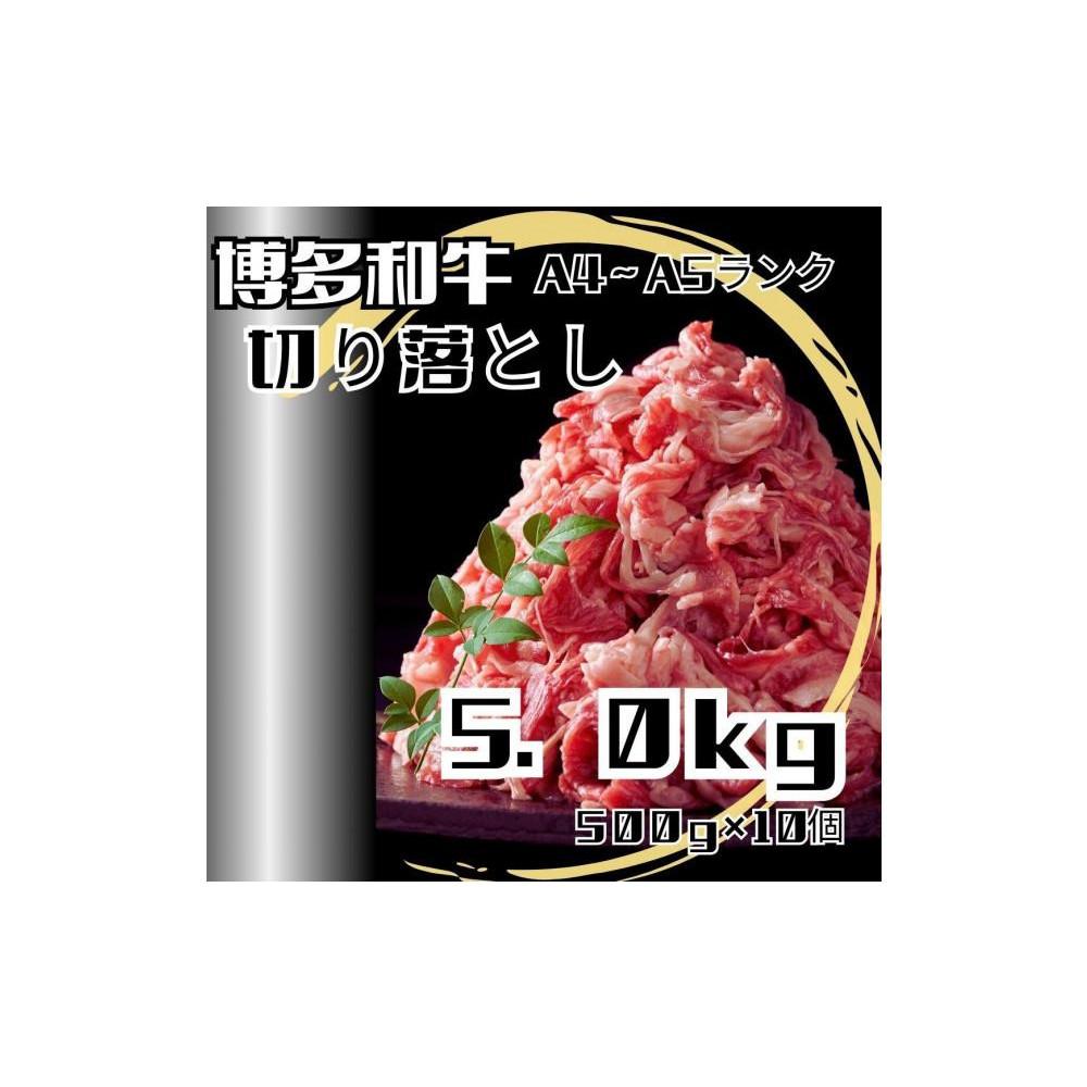 【ふるさと納税】博多和牛A4ランク以上切り落とし 訳あり！ 5.0kg（500g×10個） | 肉 お肉 にく 和牛 食品 ギフト