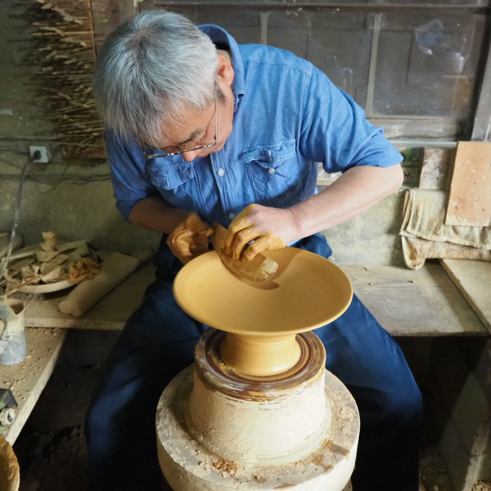 【ふるさと納税】小石原焼 飛鉋七寸皿 2枚セット 直径 約 21.5cm （ 金丸窯 ）福岡県 東峰村 陶器 皿 器 H47