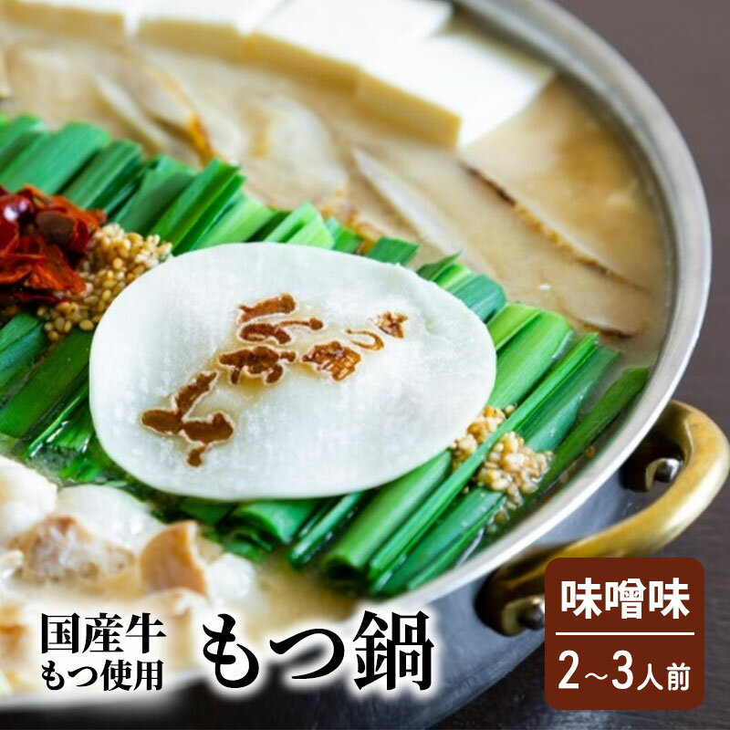 もつ鍋 味噌味 2〜3人前 もつ 鍋 セット