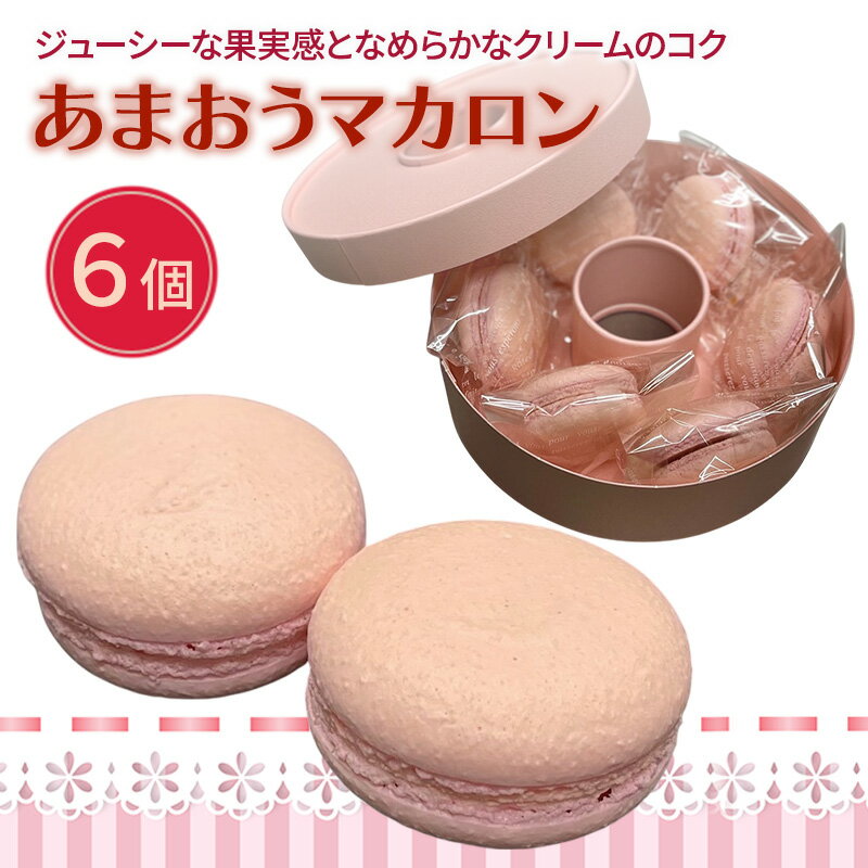 洋菓子 あまおう マカロン 6個入り いちご スイーツ 菓子 お菓子