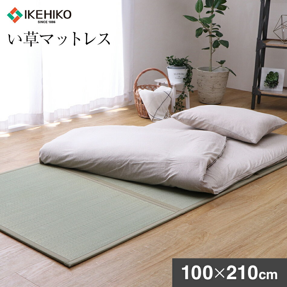 4位! 口コミ数「4件」評価「4」純国産 国産 い草 マットレス 100×210cm い草ラグ 布団の下に引くだけ 井草 いぐさ おすすめ 福岡県 大木町 株式会社イケヒコ・･･･ 