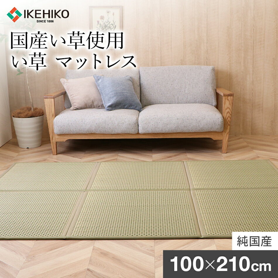 国産い草使用 い草 マットレス フレア シングル 100×210cm グリーン 緑 いぐさ 国産い草 おすすめ 福岡県 大木町 株式会社イケヒコ・コーポレーション