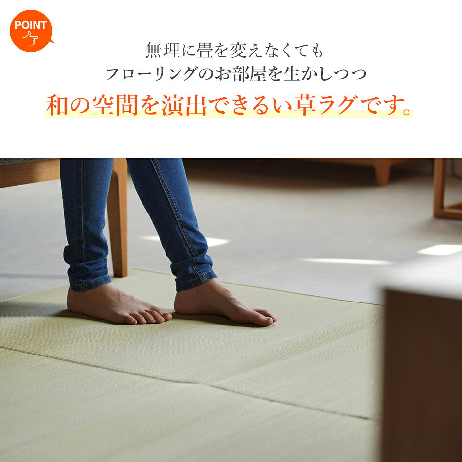 【ふるさと納税】い草irucicoカーペットみらい140×140cm おすすめ 福岡県 大木町 株式会社イケヒコ・コーポレーション AA336 f405221-oki-10002299 福岡県大木町 サンプル画像3
