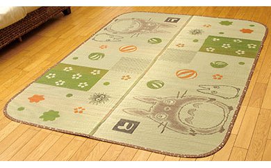【ふるさと納税】 ラグ 国産 い草 トトロ和ごころ 約140×200cm トトロ キャラクター い草ラグ センターラグ おすすめ 福岡県 大木町 株式会社イケヒコ・コーポレーション AA060