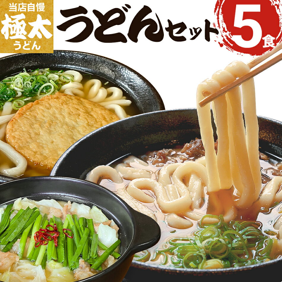 うどん 極太 極太麺 3種うどんセット 食べ比べ 詰め合わせ もちもち 釜あげ 長い もつ鍋焼うどん 肉うどん 丸天うどん セット 九州産 小麦 急速冷凍 冷凍うどん おすすめ 福岡県 大木町 土俵うどん AS03 年末年始グルメ