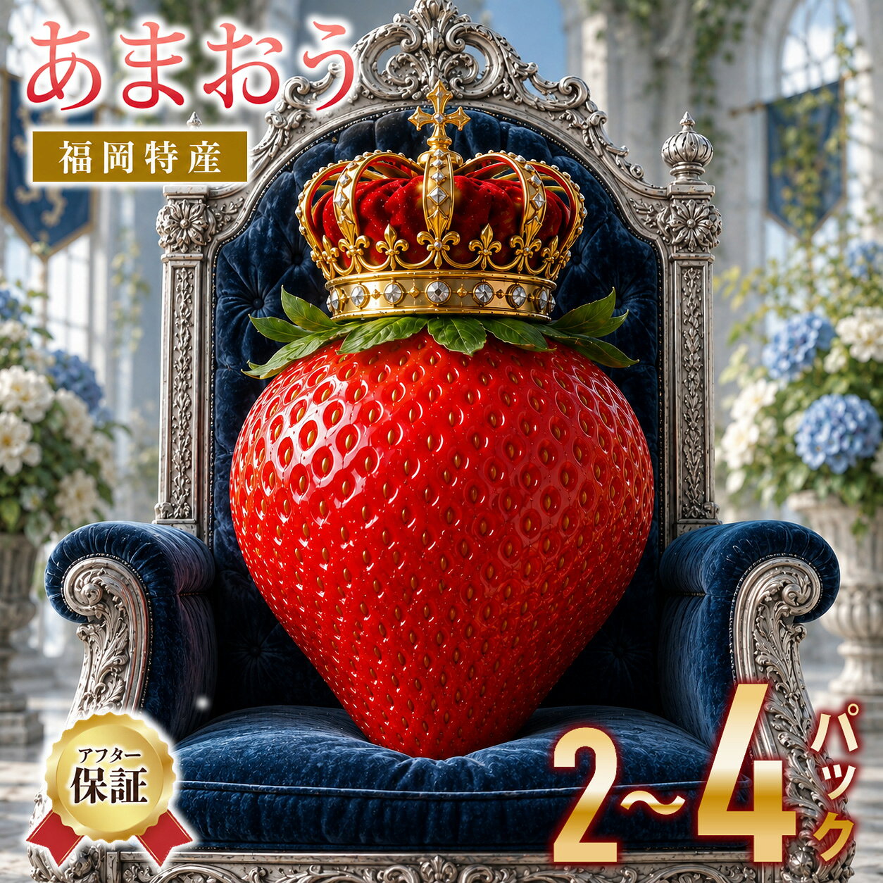 リニューアル![先行予約]いちごの王様 あまおう 産地・福岡から直送 計500〜1000g [2027年1月〜3月出荷] ランキング入賞 フルーツ 苺 イチゴ あかい まるい おおきい うまい おすすめ 果物 大木町 CB223 [アフター保証]