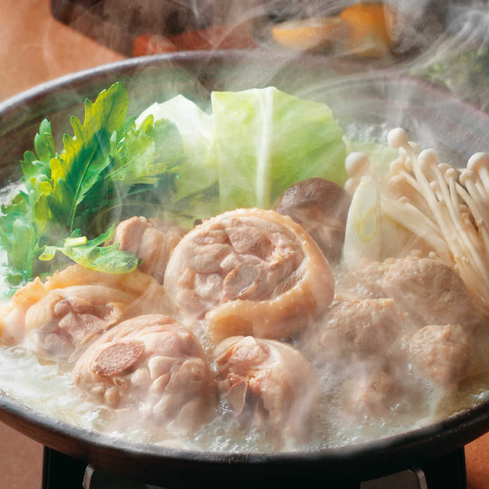 博多華味鳥 水炊きセット(5〜6人前) 水炊き 鍋 鳥 パーティー 広川町 / 株式会社コープファーム[AFAS002]