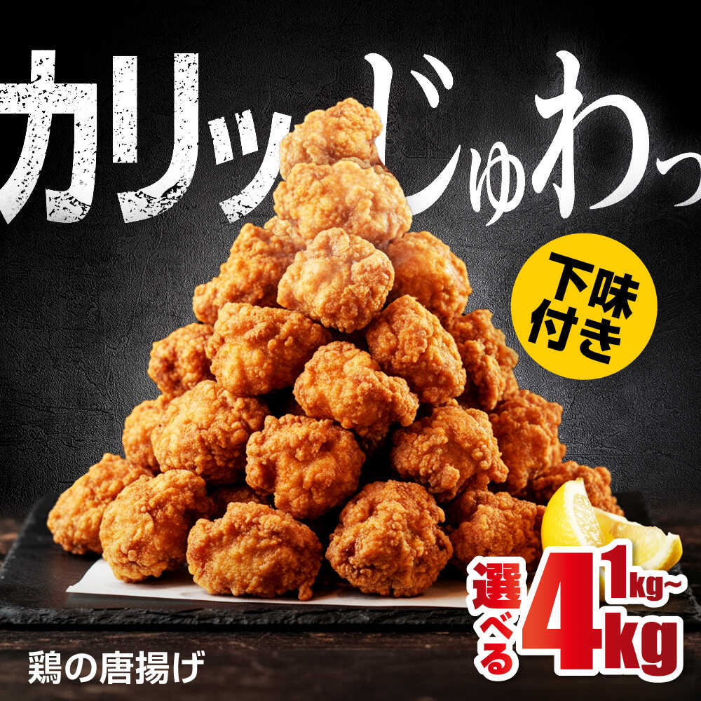 [選べる容量]鶏の唐揚げ1kg〜4kg 広川町 / 株式会社POWER EAST CONNECTION[AFAZ040]