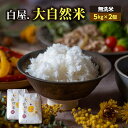 【ふるさと納税】【2024年9月下旬発送開始】大自然米 無洗米 5kg×2袋 計10kg 夢つくし 白米 米 お米 精米 おこめ こめ コメ ごはん ご飯 5キ...