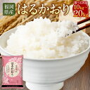 【ふるさと納税】【令和6年産】福岡県産米 はるかおり 精米 〈選べる〉10kg or 20kg 米 お米 白米 ブレンド米 コメ ご飯 ごはん ライス 1袋あた...