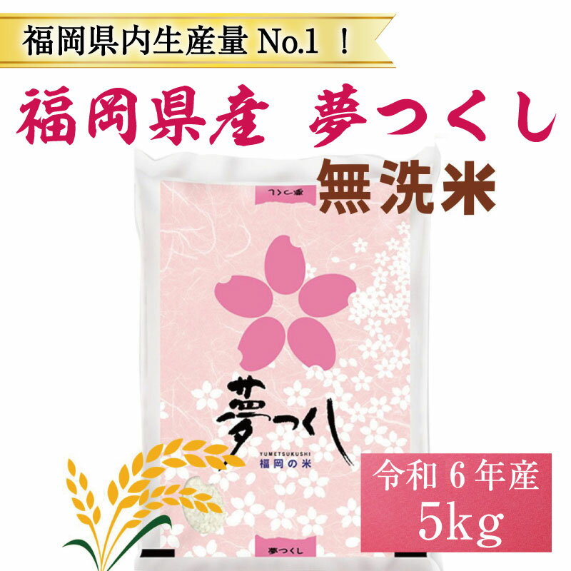 令和5年産 福岡県産 ブランド米「夢つくし」無洗米 5kg [a0245] 株式会社 ゼロプラス [返礼品]添田町 ふるさと納税