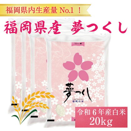 令和5年産 福岡県産 ブランド米「夢つくし」白米 計20kg [a0248] 株式会社 ゼロプラス 【返礼品】添田町 ふるさと納税