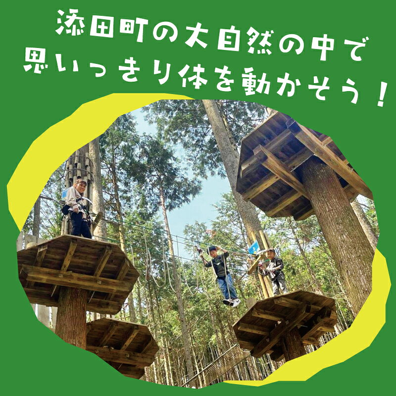 【ふるさと納税】全力で森遊び！アドベンチャーコース 1名様体験チケット [a0409] 株式会社 FOREST DEN 【返礼品】添田町 ふるさと納税 日本唯一 完全予約制で夜も遊べる f406023-soeda-10001000 福岡県添田町 サンプル画像3