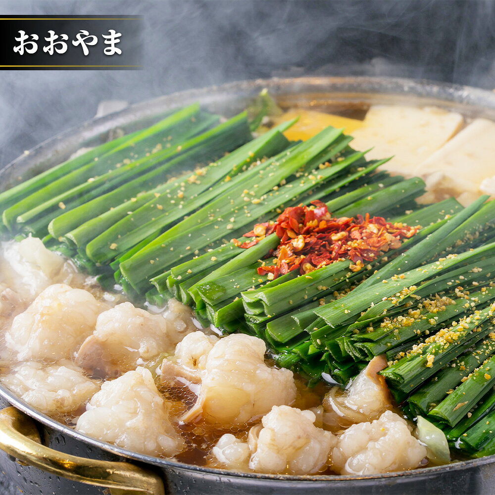 【ふるさと納税】博多もつ鍋食べくらべセット 2種（しょうゆ味/3人前）【おおやま・上田商店】 もつ鍋 モツ鍋 牛もつ 牛小腸 ちゃんぽん麺 醤油味 スープ 牛肉 お肉 惣菜 鍋料理 麺類 チャンポン麵 詰め合わせ 冷凍 福岡県 糸田町 送料無料