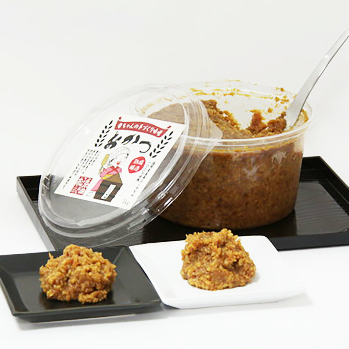 母ちゃんの手づくり味噌 おかつ味噌 1kg×4個 合計4kg 熟成 味噌 米 大豆 麹 糸田町 福岡県産 九州産 国産 送料無料