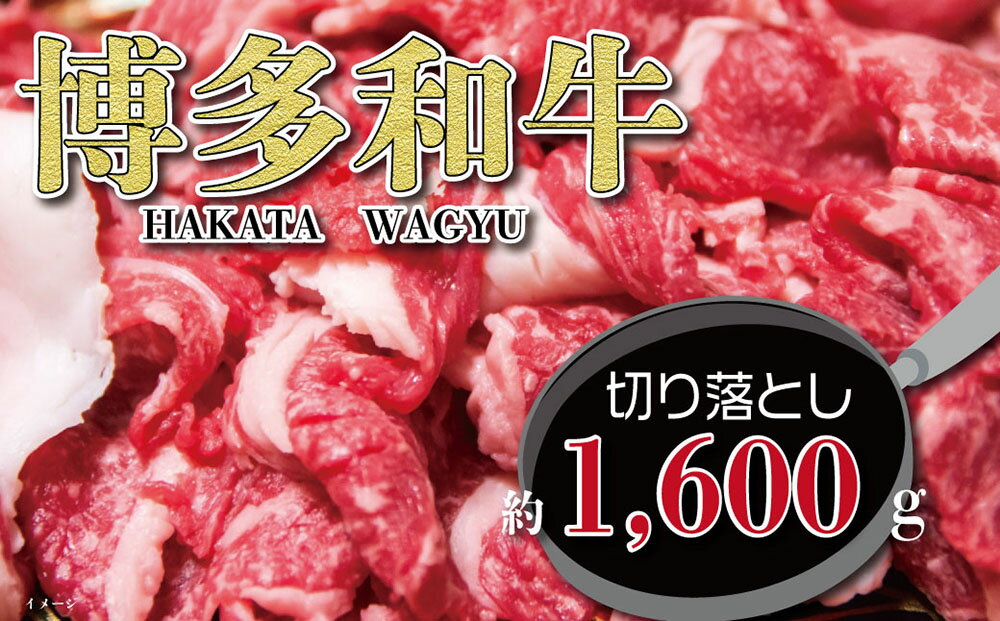 【ふるさと納税】福岡の豊かな自然で育った 博多和牛 切り落とし 約1,600g ( 約800g × 2パック ) すね..