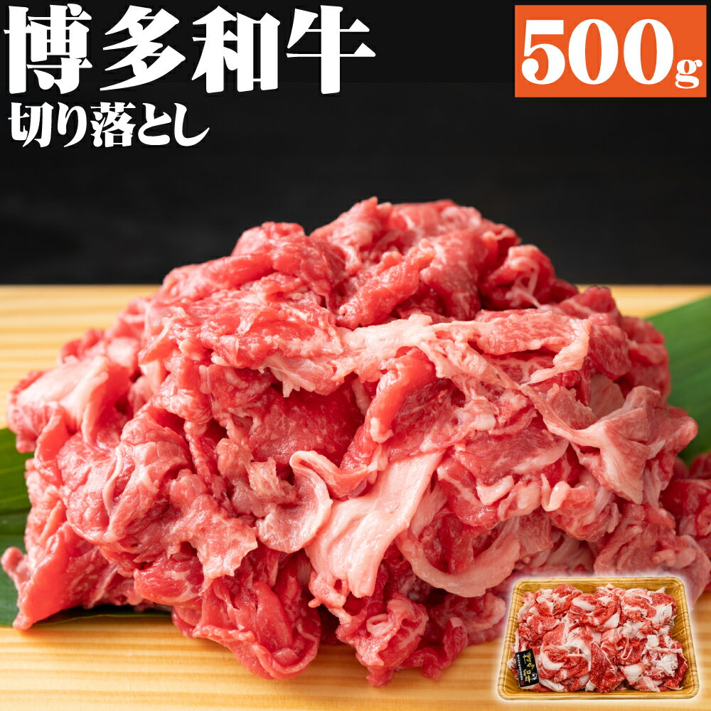 博多和牛 切り落とし 500g 黒毛和牛 牛肉 和牛 切落し 牛肩 バラ 冷凍 国産 九州産 福岡県産 送料無料