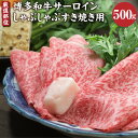 【ふるさと納税】厳選部位 博多和牛 サーロイン しゃぶしゃ ぶすき焼き用 500g すき焼き 和牛 牛 牛肉 肉 お肉 冷凍 国産 福岡県 糸田町 送料無料