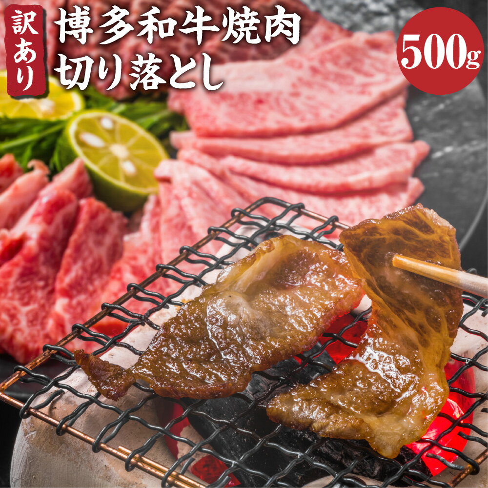 訳あり 博多和牛 焼肉 切り落とし 500g 黒毛和牛 和牛 牛肉 肩ロース バラ 焼き肉用 やきにく 切り落とし 切り落し 肉 お肉 冷凍 国産 福岡県 糸田町 送料無料