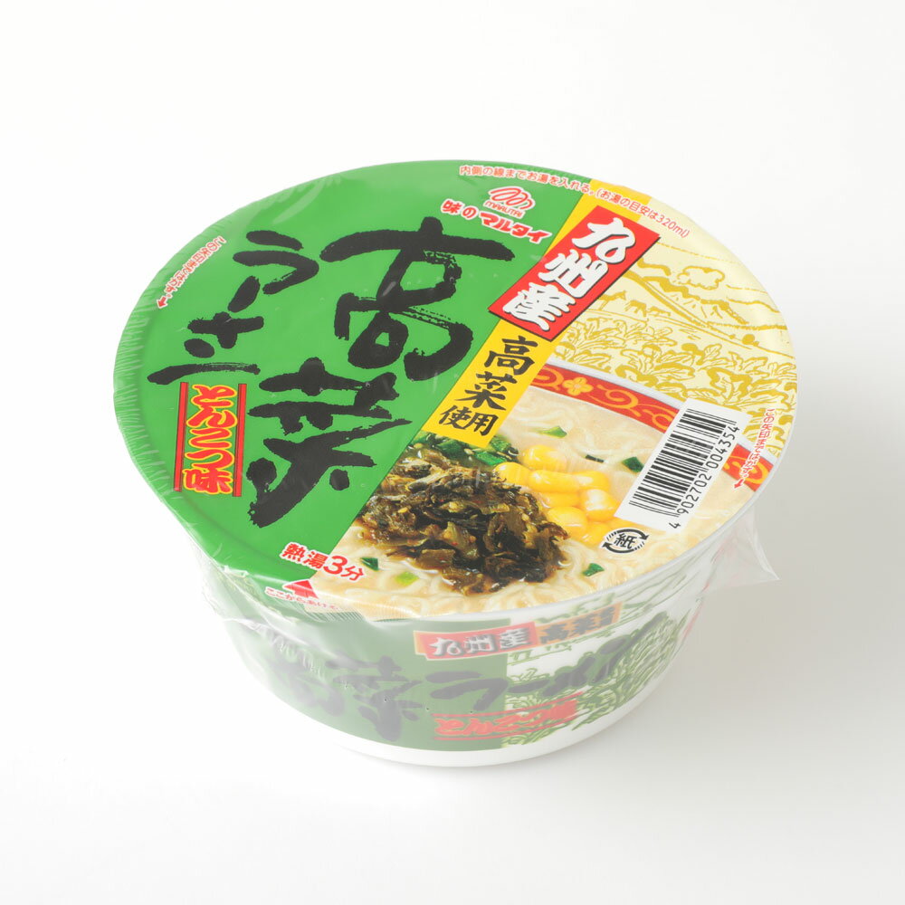 3位! 口コミ数「0件」評価「0」九州産高菜ラーメン とんこつ味 カップ 89g×12個×2ケース 合計24食分 合計24個 ラーメン カップ麺 高菜ラーメン 豚骨スープ 細･･･ 