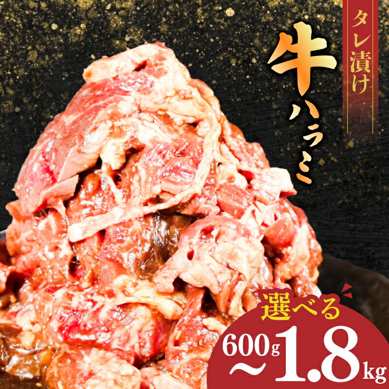 【ふるさと納税】牛 ハラミ 味付けハラミ 牛ハラミ 選べる 容量 300g×2~6パック 冷凍 真空パック 小分け 牛肉 選べる内容量 便利 焼くだけ たれ付き 簡単調理 おかずの一品 牛サガリ 焼肉 焼き肉 肉 牛肉 ハラミ肉 タレ漬けハラミ 味付き肉 バーベキュー BBQ 福岡 川崎