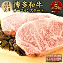 【ふるさと納税】訳あり!博多和牛 サーロインステーキ セット 合計約5kg 約250g×2枚×10パック サーロイン ステーキ 黒毛和牛 九州産 福岡県産 国産...