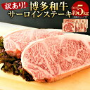 【ふるさと納税】訳あり 博多和牛 サーロイン ステーキセット 合計約5kg 約250g×2枚×10パック 黒毛和牛 九州産 福岡県産 国産 牛肉 お肉 肉 国産...